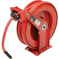 Florida Pneumatic 0.38 in. x 50 ft. Retractable Steel Hose Reel - Red