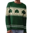 thumbnail image 4 of St Patricks Day Sweater Women Long Sleeve Crewneck Irish Oversized Pullover Plus Size Sweater, 4 of 8