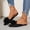 #0341-Black, variant on Wedge Sandals for Women, Slide On Mule Style, Padded Insole for Support, Versatile Spring and Summer Footwear Gift