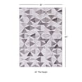 thumbnail image 3 of Contemporary Home Living 3' x 5' Geometric Prism Patchwork Area Throw Rug - Gray and Cream, 3 of 7