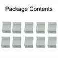 thumbnail image 4 of Bgsha Solar Panel End Clamp , Aluminum Z Brackets for Solar Panels Solar Mounting Brackets Kit for Solar Panel Pv Mounting System Install Accessories 10pcs(Silver), 4 of 9