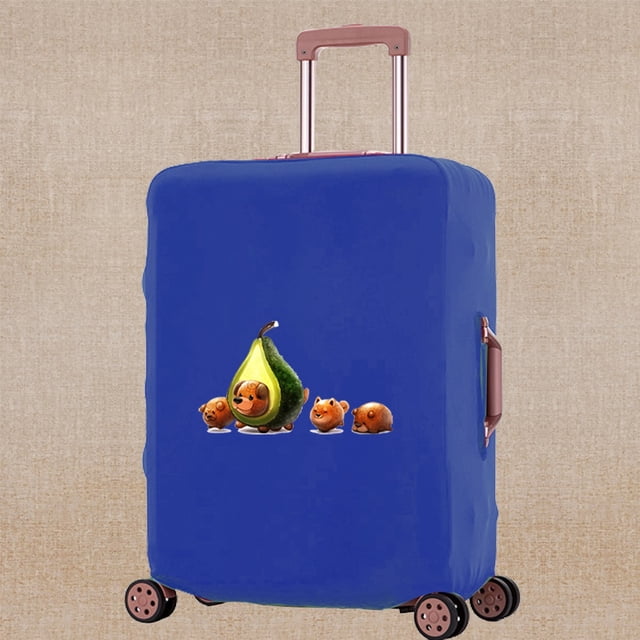 Luggage Cover Elasticity Dust-proof Trolley Protective Case Apply To 18-32 Inch Suitcase Avocado Print Travel Accessory Covers 1Avocado008 M (22-25inch)