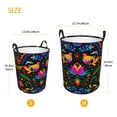 thumbnail image 2 of Lsque Mexican Flower Traditional1 pattern Laundry Hamper Basket, Tall Woven Rope Hamper Basket for Clothes, Lightweight Storage Basket, Collapsible Waterproof-Small, 2 of 8