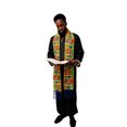 thumbnail image 2 of Dupsie's Kente African Print Church Clergy Pastor Choir Stole/Sash with Fringes, 2 of 9