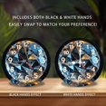 thumbnail image 2 of Luxury Crystal Wall Clock with Diamond Design 10-Inch Silent Wooden Wall Clock, Battery Operated (AA Batteries Not Included), Artistic Home Decor, 2 of 7