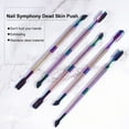 thumbnail image 1 of Cuticle Pusher Double Head Remove Dead Skin Stainless Steel Nail Polish Remover Tool for Manicure, 1 of 8