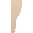 thumbnail image 3 of 6"W x 12"D x 36"H Thin Greensboro Rough Cedar Woodgrain TimberThane Corbel, Primed Tan, 3 of 6