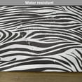 thumbnail image 6 of Ambesonne Black White Place Mats Set of 4, Wild Zebra Lines, Standard Size, Black White, 6 of 6
