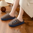 thumbnail image 2 of Gubotare Bedroom Slippers for Men Slippers Winter Mens Fluffy Plush Slippers Cute Cartoon House Slippers Cuddly Warm Shoes Indoor Outdoor Size 8 (Coffee,8), 2 of 5