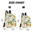 thumbnail image 2 of FORMRS Mini Backpack Purse for Women Travel Daypack Casual Shoulder Bag, Floral Watercolor Oranges, 2 of 7