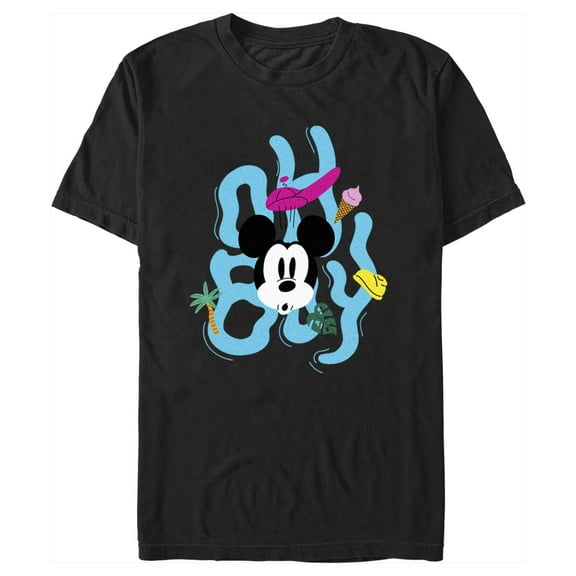 Men's Mickey & Friends Oh Boy Underwater Graphic Tee Black 3X Large