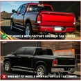 thumbnail image 6 of LED Tail Lights for 2009-2018 Dodge Ram 1500 2500 3500 with Factory Halogen Models(Not Fit Factory LED Model),LED Rear Lamps Assembly for 2019-2023 Ram 1500 Classic, Black/Red, 6 of 10