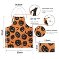 thumbnail image 7 of Classic Halloween Pumpkin Apron-Garden Aprons for Women with Pockets-Cotton Linen Waterproof Kitchen Cooking Gardening Aprons Adjustable for Kitchen,Cooking,BBQ and Salon 32"x27", 7 of 7
