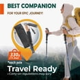 thumbnail image 6 of Trek-Z Cork Grip Trekking Poles – Lightweight Folding Hiking Poles, Adjustable Height, Compact Travel Design, Aircraft-Grade Aluminum Walking Sticks for Men & Women, 6 of 7