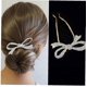 thumbnail image 4 of Hair Pins Temperament Elegant Hairpin Bridal Crystal Hairpin Comb For Women-gold, 4 of 5