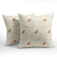 thumbnail image 2 of Fall Pumpkin Pillow Covers 18x18 inch Set of 2 Abstract Pumpkin Autumn Decorative Outdoor Throw Pillow Covers Famliy Decoration for Home Living Room Couch Sofa Bed, PCL-1, 2 of 6