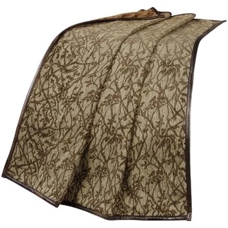 Paseo Road by HiEnd Accents Highland Lodge Reversible Throw Blanket, 50x60 inch, Tree Pattern, Rustic Cabin Western Luxury Bedding