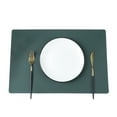 thumbnail image 2 of CSChome Set de Table en Faux Cuir Résistant à la Chaleur Antidérapant Réutilisable Design Rectangulaire pour Cuisine Maison, 2 of 6