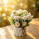 thumbnail image 5 of Artificial Flower With Small Ceramic Vase Fake Silk Variety Flower Balls Flowers Decoration Table Appropriate Home Party Office Wedding, 5 of 6