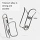 thumbnail image 4 of Titanium Alloy Bike Kettle Rack with Screws Bike Accessories Style B, 4 of 5