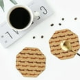 thumbnail image 4 of Lsque Dachshund Dog Puppy Pattern 4" Drink Coasters Set of 4, PVC Leather Absorbent Coasters, Table Coaster Set Decorative Coffee Cup Coasters Housewarming Gift -Octagon, 4 of 6