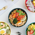 thumbnail image 2 of ReaNea Cereal Bowls 4 Pieces, Unbreakable And Reusable Light Weight Bowl For Rice Noodle Soup Snack Salad Fruit BPA Free, 2 of 9