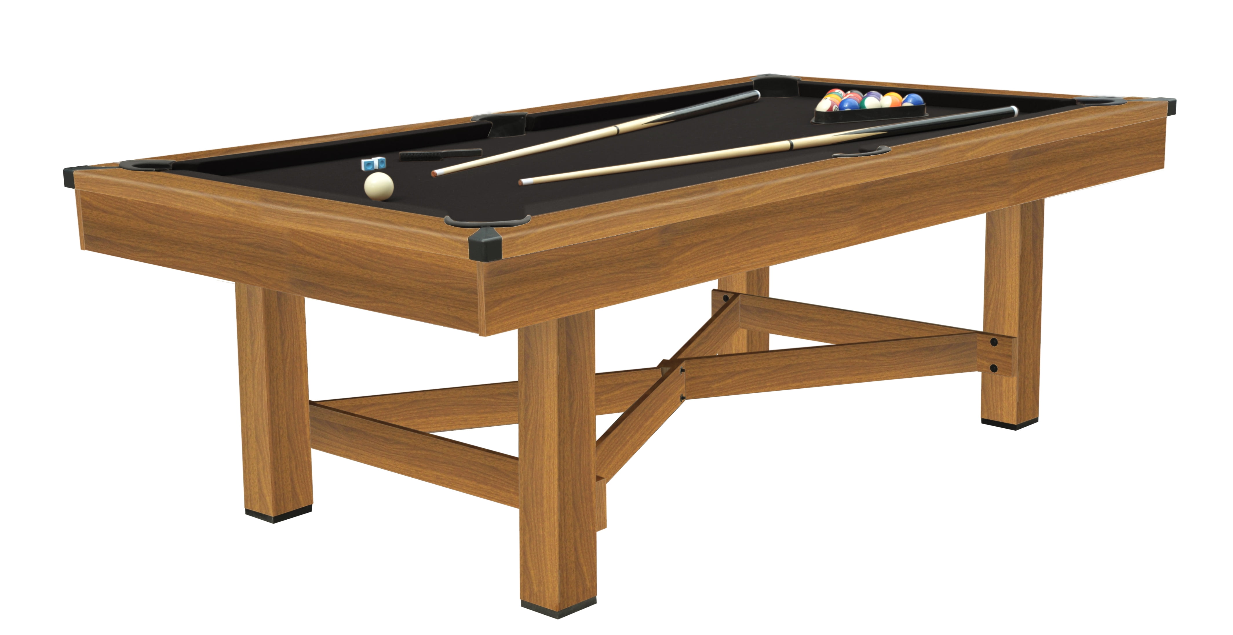 Airzone 88 Inch Billiards Pool Table Black Felt With