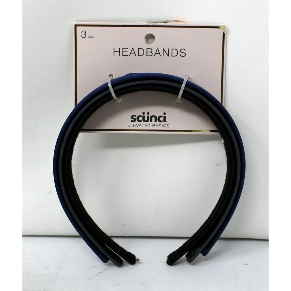 Scunci Elevated Basics Headbands 3 Count