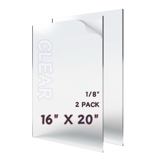 Lámina de plexiglás KLEAMLON de acrílico transparente de 3 mm de grosor (40 x 50 cm)