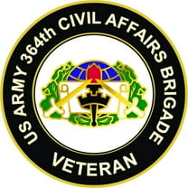 3.8 Inch U.S. Army 364th Civil Affairs Brigade Unit Crest Veteran Sticker Decal