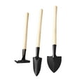 thumbnail image 3 of Longjian Gardening Tool Set Multifunctional Excavation Smooth Surface Shovel Difficult to Snap Rake Hand Trowel Wood Handle No.1 1Set, 3 of 6