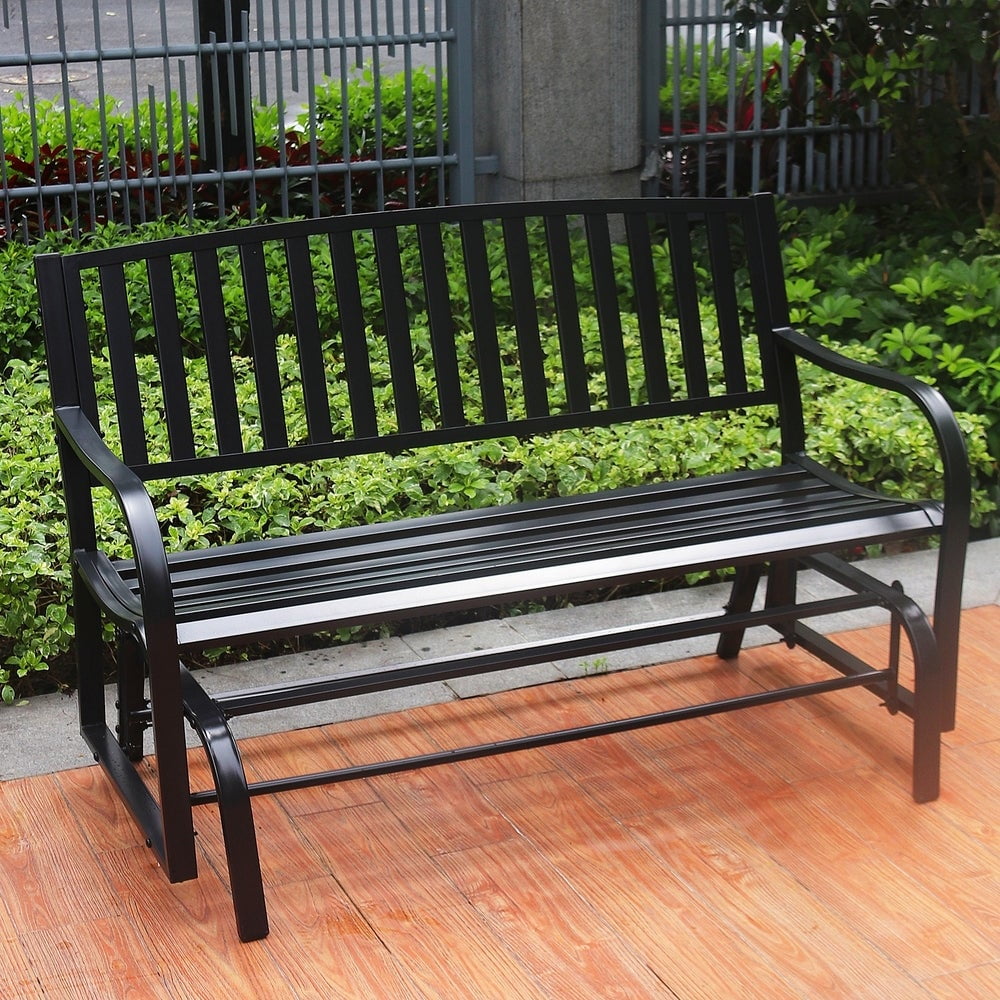Metal glider bench walmart new arrivals