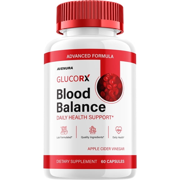 Glucorx Capsules – Gluco-rx Natural Blend Glycogen Formula for Health Support, 1 Pack, 60 Capsules