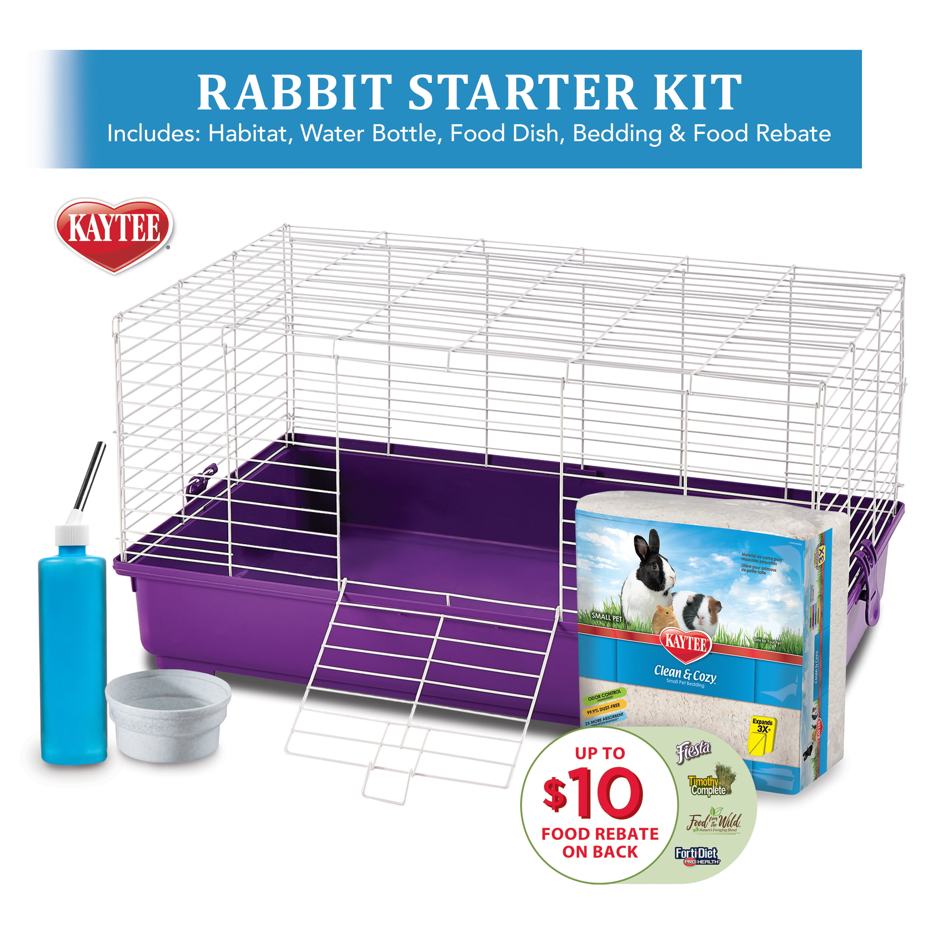 Home Sweet Home Sunseed Rabbit Cage Starter Kit De Inicio 