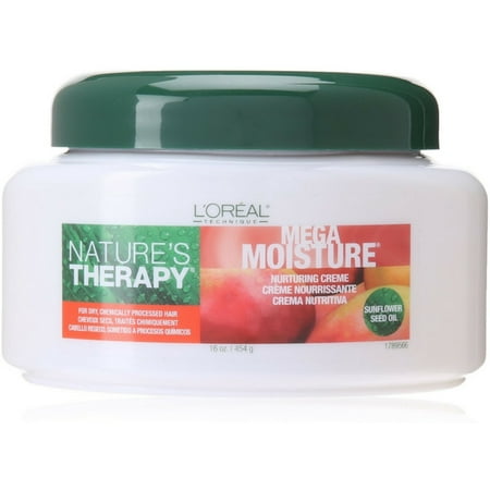 L'Oreal Natures Therapy Mega Moisture Crème Nurturing, 16 oz