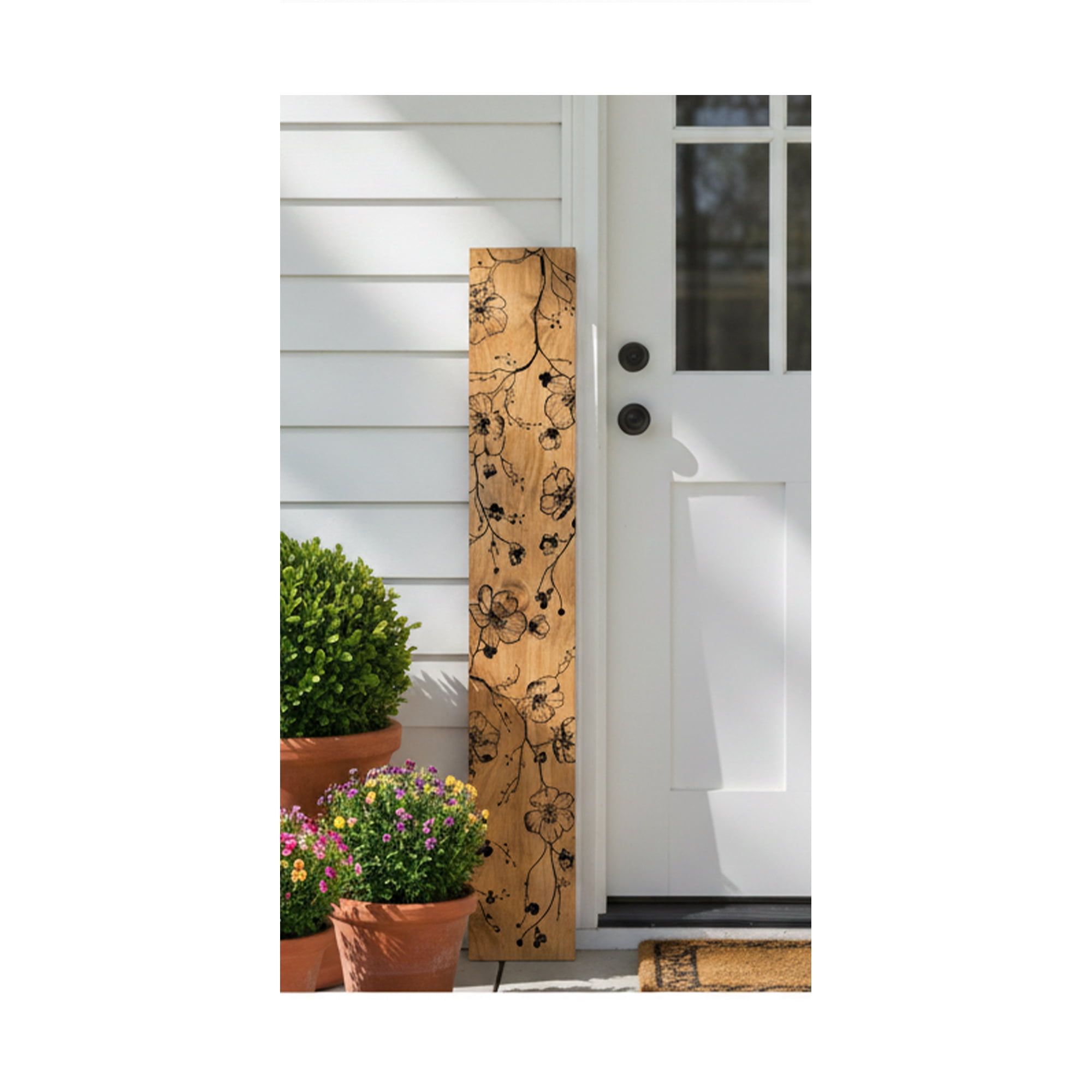 Calloway Mills 119234707 Midnight Blossom Porch Leaner, 47" x 07"