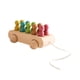 thumbnail image 4 of Vehículos de juguete de madera con muñecos de clavija de arco iris Creatividad Juego de rompecabezas de madera para bebés Coche de tracción para bebés Baoblaze empujar juguetes, 4 of 8