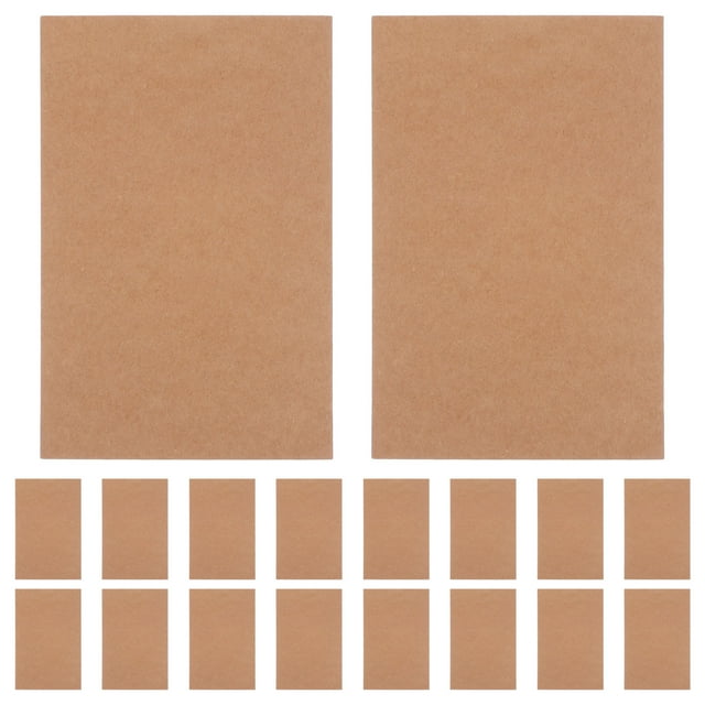 MasteelfCA 100pcs Creative Greeting Message Kraft Handmade Memo Cards DIY Blank Greeting Graffiti Postcard Handwritten Message Cards (Brown)