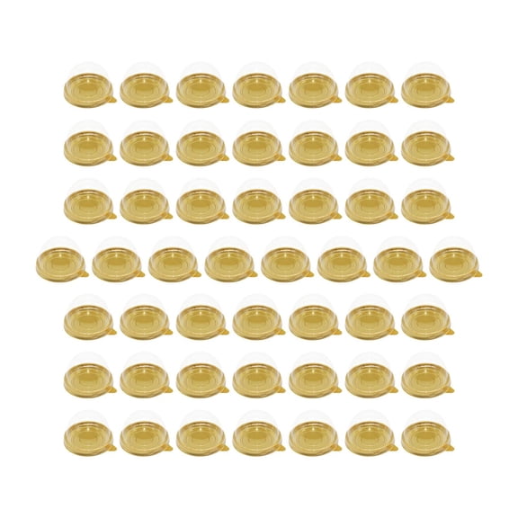 50 Pieces Cupcake Container Cupcake Carrier Holder Box Mooncake Box Dessert Box Individual Cupcake Holder for Holiday Pastry Muffin Cookies D