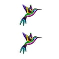 thumbnail image 4 of Colgante de pared de colibrí Yuarrent de hierro forjado 2Conjunto Rosa, 4 of 6