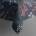 thumbnail image 5 of Pioneer Flower Floral Print Pattern Square Tablecloth,Waterproof Square Table Cover,Wipeable Spillproof Washable Table Cover for Home Kitchen Party Decor 52"x52"(132x132cm), 5 of 6