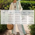 thumbnail image 5 of Uootdi Linen Sets for Women 2 Piece Short Sleeve Oversized Striped Trim Top High Waist Flowy Wide Leg Pants Boho Vacation Matching Outfits, 5 of 5