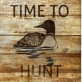 thumbnail image 2 of DeRice, Julie 15x15 Gold Ornate Wood Framed with Double Matting Museum Art Print Titled - Time To Hunt Square II, 2 of 4
