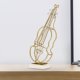 thumbnail image 3 of Adornos de instrumentos musicales de simulación, obras de arte, regalos novedosos de metal, esculturas para Violín, 3 of 5