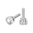 thumbnail image 2 of Tornillos moleteados para pulgar, pernos de hombro de latón M3x12mm, sujetadores de perillas de agarre, productos ornamentales niquelados 2 uds, 2 of 5