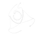 thumbnail image 1 of Cadena de pecho Brillante Yinane Arnés Collar de Cobre, 1 of 6