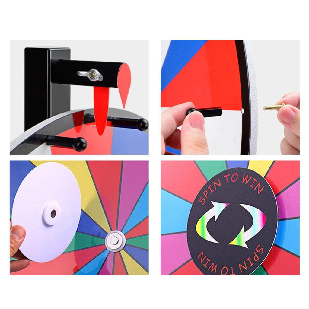12 inch , Fortune Game, with Markers, Tabletop  for Shows Carnival Annual 12 Color Slots