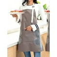 thumbnail image 2 of 1pc Adjustable Waterproof And Oil-Proof Apron With Hand Towel, Suitable For Women/Men, Kitchen Cooking Protective Clothing For Home,Chefs, BBQ Artists, Craftsmen, Outdoor Activities, 2 of 9