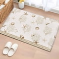 thumbnail image 2 of Coastal Beige Coral Bathroom Rug Washable 2x3 Entryway Rug Non Slip Summer Ocean Starfish Conch Nautical Front Door Mat Low Pile Indoor Doormat Throw Floor Carpet for Kitchen Bedroom Entrance, 2 of 8
