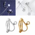 thumbnail image 2 of 20 piezas Clip en accesorios de joyería, reemplazos para pendientes Diy, gira cualquier tachuela, 2 of 5
